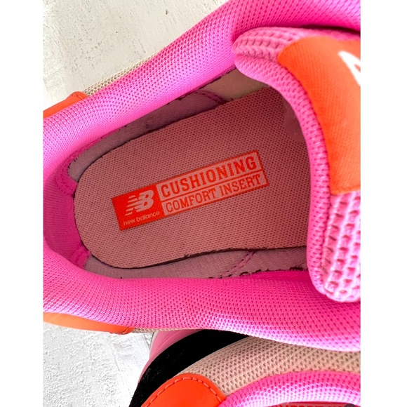 New Balance Women's Pink and Black Sneakers - Picture 3 of 9
